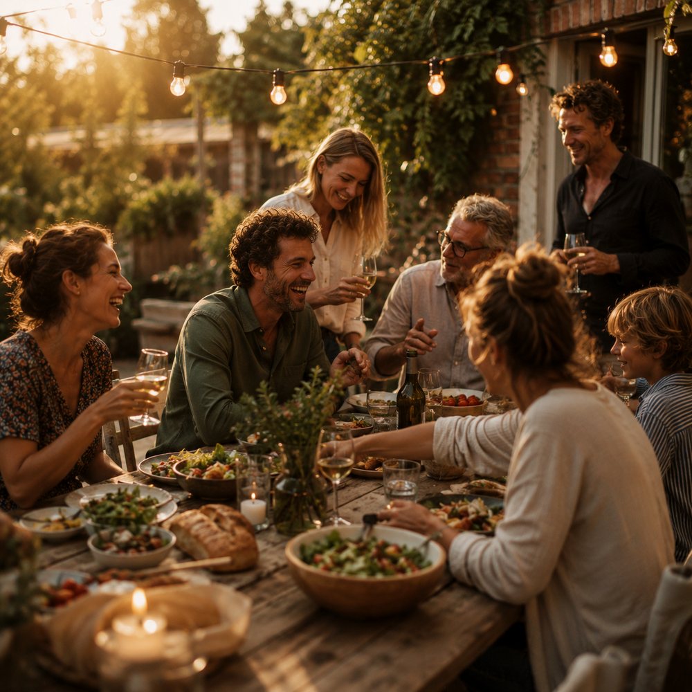 Een tafel vol dierbaren